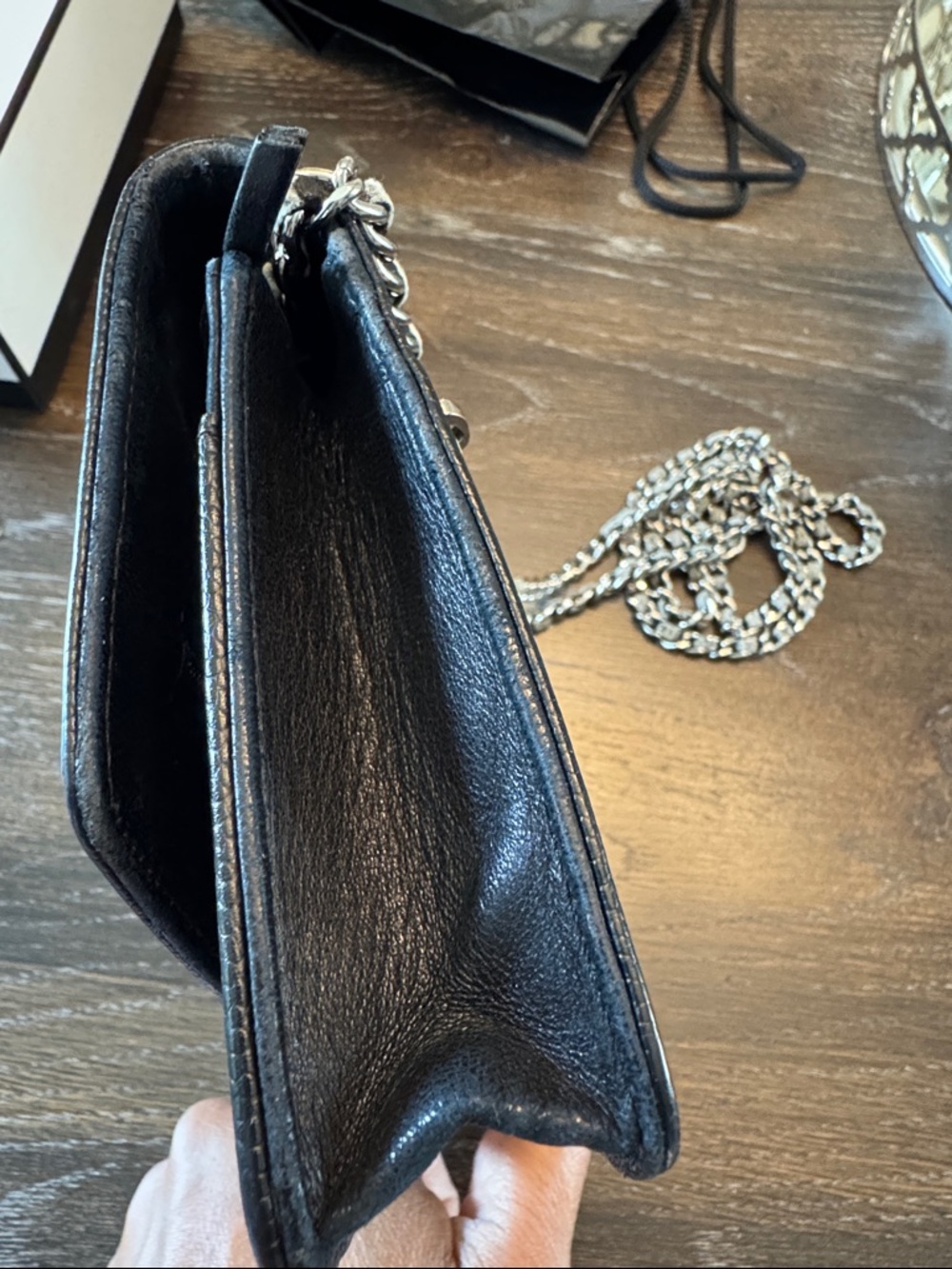 CHANEL Timeless Black Wallet on Chain Caviar - Picture 15 of 15